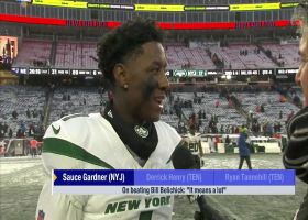 Sauce Gardner on Jets snapping 15-game losing streak to Patriots: 'It means a lot'