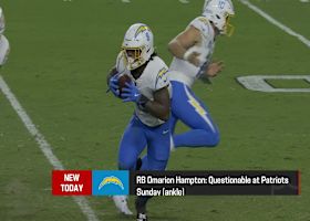 RB Omarion Hampton (ankle) listed as questionable vs. Patriots