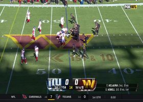 Cordale Flott's big hit dislodges the ball from Logan Thomas for turnover