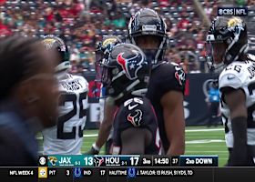 J.J. Taylor showcases his hurdle technique on nifty play vs. Jaguars