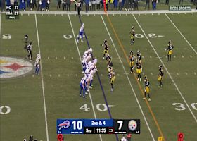 James Cook bolts for 31 yards vs. Steelers to give Bills red zone access