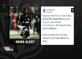 Rapoport: Raiders trade WR Jakobi Meyers to Jags for two 2026 draft picks | 'Up To The Mintue'