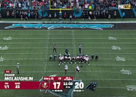 Chase Mclaughlin nails the 50-yard FG to tie with the Panthers