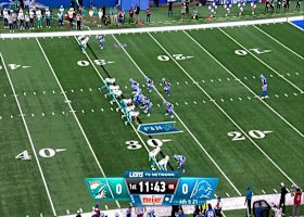 Sione Vaki puts helmet on ball to force fumble on punt