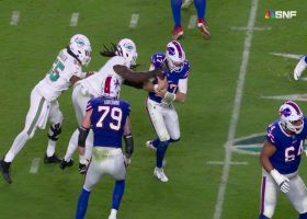 Ingram finishes off what Baker started, sacking Allen after LB's blitz pressure