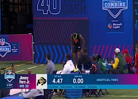 Jimmy Horn Jr. runs official 4.46-second 40-yard dash at 2025 combine