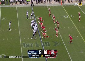 Nick Bosa gets to Geno Smith for second sack of game