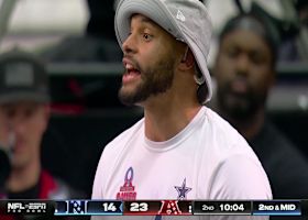 Dak can't get the ball out in time and gets a safety for NFC