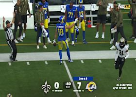 Stafford finds Ferguson on the sideline for an 18-yard third-down conversion