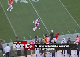 Chiefs WR Xavier Worthy (ankle) questionable vs. Colts | 'The Insiders'