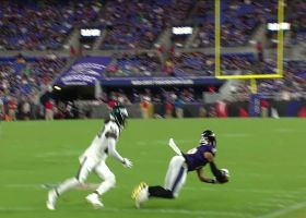 Josh Johnson's back-shoulder dime to Tylan Wallace yields 19-yard pickup