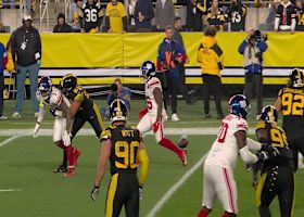 Giants fail two-point conversion on throw to Nabers