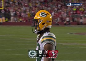 Aaron Jones' two-point conversion catch puts Packers up 21-14 vs. 49ers