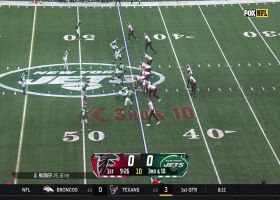 Jets' collapse pocket in a flash for third-down sack on Ridder
