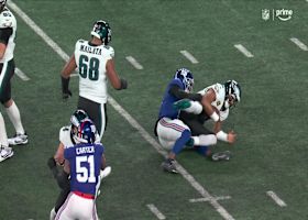 Brian Burns devours Hurts on third down for an 8-yard sack