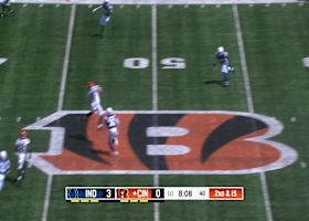 Desmond Ridder dots Burton for a 16-yard gain