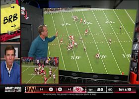 X's and O's: Peyton Manning breaks down Mahomes' INT | 'ManningCast'