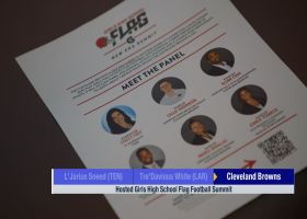 Browns hosted girls high school Flag Football Summit