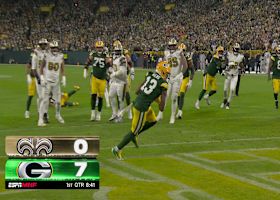 Jordan Love's 24th TD pass of 2024 opens scoring in Saints-Packers on 'MNF'