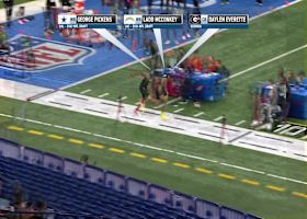 Simulcam: Georgia CB Daylen Everette takes on George Pickens and Ladd McConkey in 40-yard dash