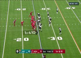 Stroud's 26-yard pass locates Woods in blanket coverage