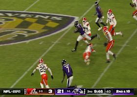 Henry finishes 20-yard charge with a hurdle