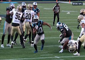 Chuba Hubbard's 16-yard TD run gives Panthers a 23-22 lead over Saints with 2:18 remaining