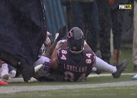 Colston Loveland hauls in 20-yard gain from Caleb Williams vs. Giants