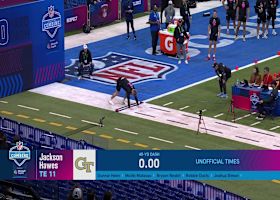 Jackson Hawes runs official 4.82-second 40-yard dash at 2025 combine