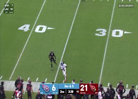 Calvin Ridley's 400th career catch comes on 13-yard sideline strike from Cam Ward