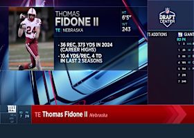 Giants select Thomas Fidone with No. 219 pick in 2025 draft