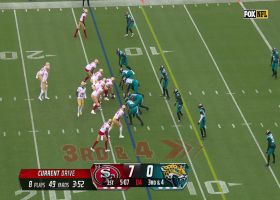 Foye Oluokun's sack of Purdy forces 49ers to kick field goal