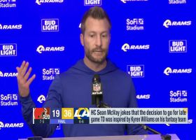 Sean McVay jokes about decision to go for late game TD