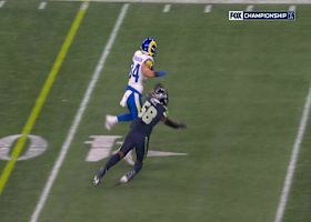 Colby Parkinson's stiff arm adds extra yardage following pass via Stafford