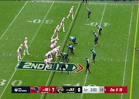 Maye's tight-window throw locates Henry for 13-yard gain