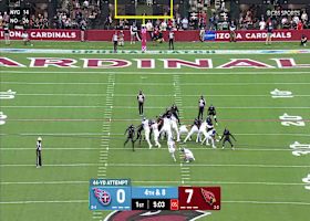 Joey Slye narrowly makes 44-yard FG to put Titans on the board