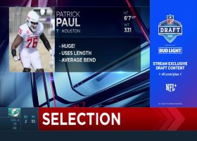 Brooks, Zierlein break down Patrick Paul selected No. 55 overall by Dolphins | 'NFL Draft Center'