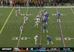 Alex Singleton barely misses out on early toe-tap INT vs. Josh Allen
