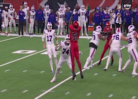 Will Anderson Jr. is all over Josh Allen with a near INT to force fourth-down