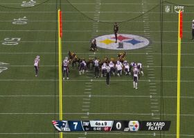 Chris Boswell's 56-yard FG gets Steelers on the board vs. Patriots