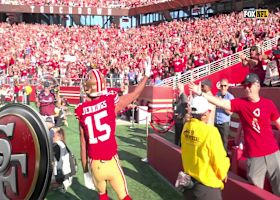 Mac Jones' TD pass to Jauan Jennings trims Rams' lead to 21-6 vs. 49ers