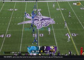 Patrick Jones II quickly meets Goff in the backfield for sack