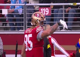 George Kittle takes short pass and breaks Titans tackles for 24 yards