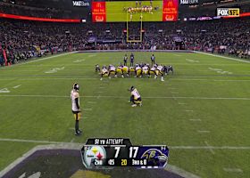 Chris Boswell's 51-yard FG caps first half with a 17-10 score in Baltimore