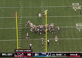 Ka'imi Fairbairn's 25-yard FG trims Patriots lead to 21-13