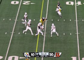 Hurdle Alert! Roman Wilson gets up-and-over two Bengals for 13 yards