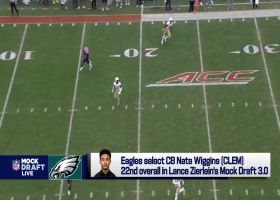 Zierlein projects Eagles to select Clemson CB Nate Wiggins at No. 22 | 'Mock Draft Live'