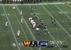 Benjamin St. Juste breaks up Geno Smith's deep pass to DK Metcalf