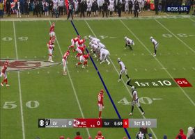 O'Connell pinpoints Meyers along sideline for 13-yard pickup