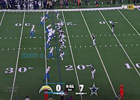 Herbert's accuracy is off the charts on 23-yard TD loft to Johnston